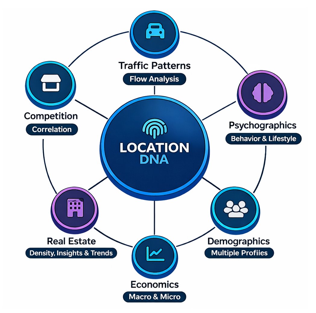 Location DNA — proprietary predictive model